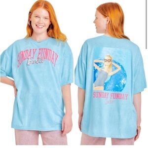 NWT BARBIE Sunday funday tee shirt